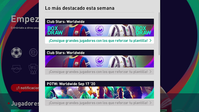 eFootball PES 2021 Season Update - Menu eFootball PES 2021 Season Update - Menu