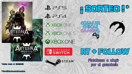 SORTEO AETERNA NOCTIS Y DLC VIRTUOSO EN LA PLATAFORMA QUE ELIJAS SORTEO AETERNA NOCTIS Y DLC VIRTUOSO EN LA PLATAFORMA QUE ELIJAS