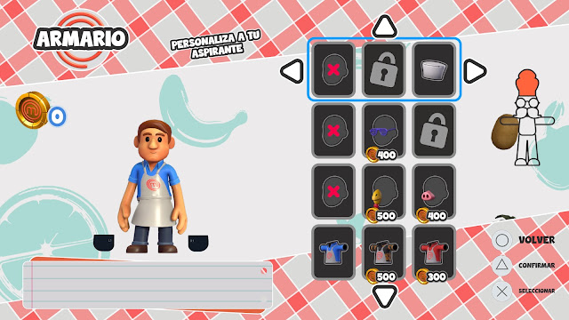 Análisis review de MasterChef el videojuego oficial en PS5 - Personalización personaje Análisis review de MasterChef el videojuego oficial en PS5 - Personalización personaje