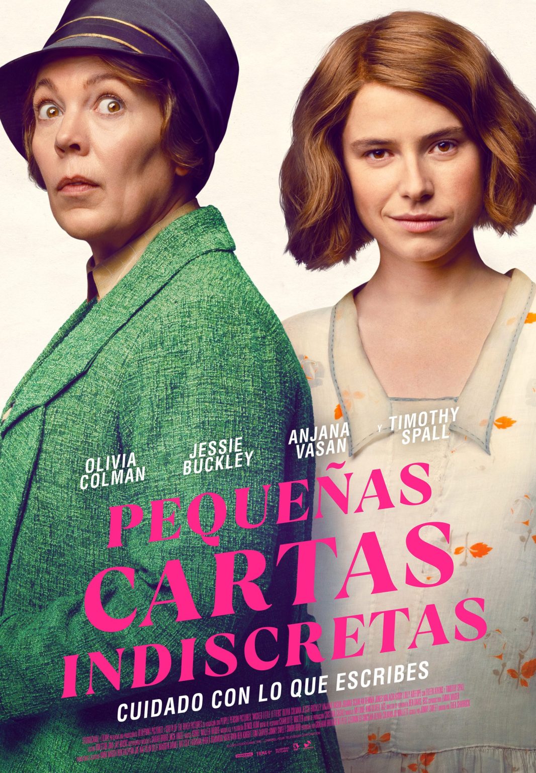 Crítica de Pequeñas cartas indiscretas (Thea Sharrock, 2024) Cartel pequeñas cartas indiscretas