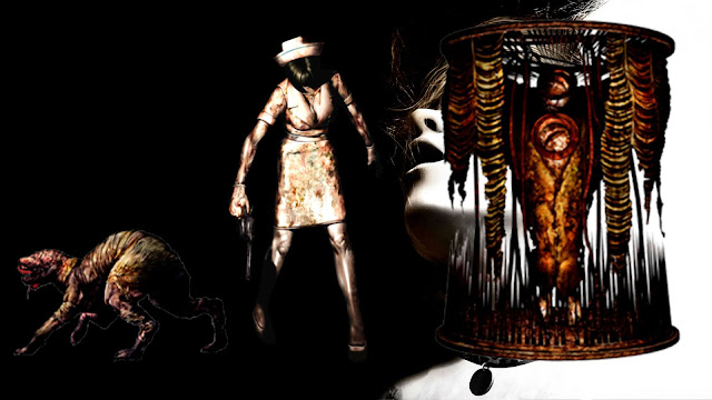 Simbolismo de monstruos de Silent Hill 3 Double Head Cabeza Doble Demon Nurse Enfermeras Demonio Glutton Simbolismo de monstruos de Silent Hill 3 Double Head Cabeza Doble Demon Nurse Enfermeras Demonio Glutton