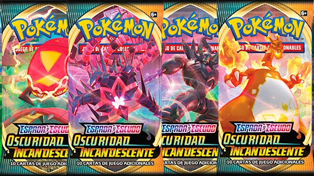 Avance de Pokémon JCC Espada y Escudo Oscuridad Incandescente Avance de Pokémon JCC Espada y Escudo Oscuridad Incandescente