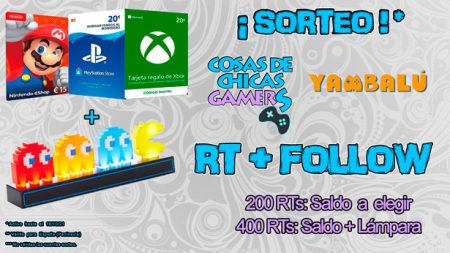 SORTEO SALDO EN LA PLATAFORMA QUE QUIERAS Y LÁMPARA PACMAN SORTEO SALDO EN LA PLATAFORMA QUE QUIERAS Y LÁMPARA PACMAN