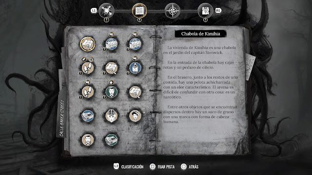 Análisis de Sherlock Holmes: The Awakened en PS5 - Menú Análisis de Sherlock Holmes: The Awakened en PS5 - Menú