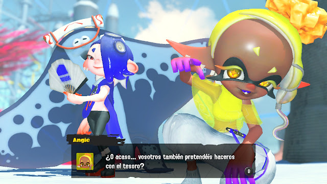 Análisis Splatoon 3 Esa manta raya permite la referencia al Super Mario Sunshine en su combate.