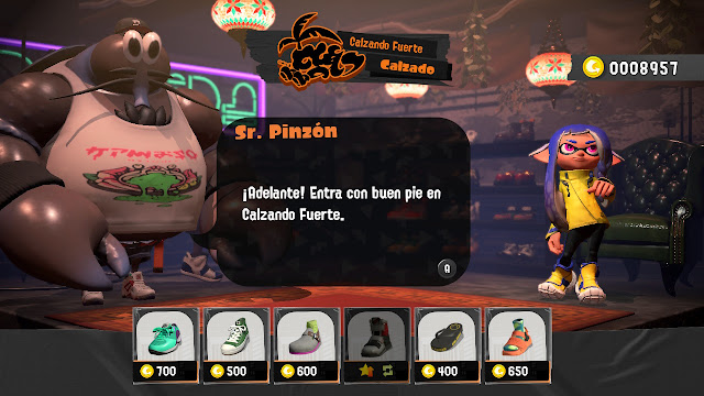 Análisis Splatoon 3 La personalización de la ropa ayuda a mejorar alguna estadística, pero no he notado diferencia.