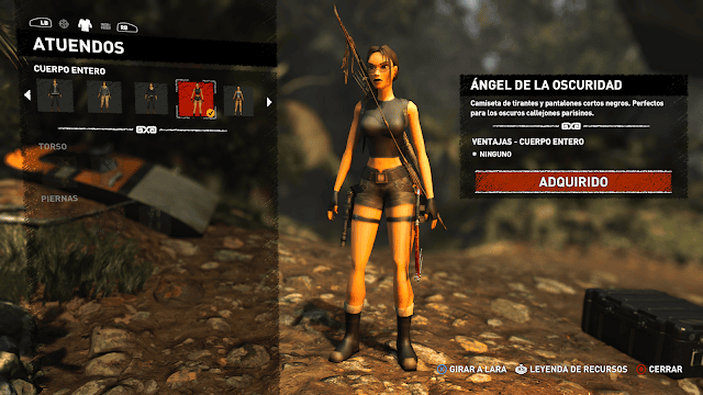 Lara Croft es un ángel de la oscuridad Lara Croft es un ángel de la oscuridad