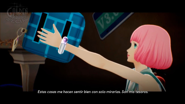 Rin Qatherin con su cubo favorito Rin Qatherin con su cubo favorito
