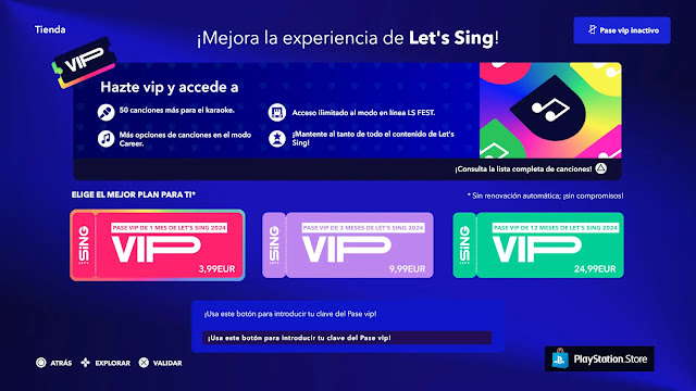 Análisis de Let´s Sing 2024 en PS5 15 LETS SING 2024 - PASE VIP