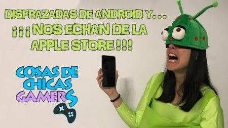 ¿APUESTA CONSEGUIDA? – VAMOS A LA APPLE STORE VESTIDAS DE ANDROID ¿APUESTA CONSEGUIDA? - VAMOS A LA APPLE STORE VESTIDAS DE ANDROID