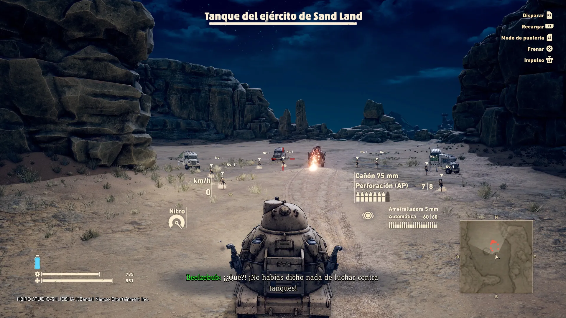 Análisis de Sand Land en PS5 - Cómo un tanque