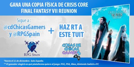 SORTEO CRISIS CORE – FINAL FANTASY VII REUNION EN LA PLATAFORMA QUE QUIERAS SORTEO CRISIS CORE - FINAL FANTASY VII REUNION EN LA PLATAFORMA QUE QUIERAS