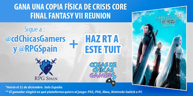 SORTEO CRISIS CORE – FINAL FANTASY VII REUNION EN LA PLATAFORMA QUE QUIERAS SORTEO CRISIS CORE - FINAL FANTASY VII REUNION EN LA PLATAFORMA QUE QUIERAS
