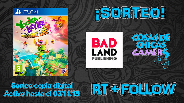 SORTEO YOOKA-LAYLEE AND THE IMPOSSIBLE LAIR PARA PS4 SORTEO YOOKA-LAYLEE AND THE IMPOSSIBLE LAIR PARA PS4