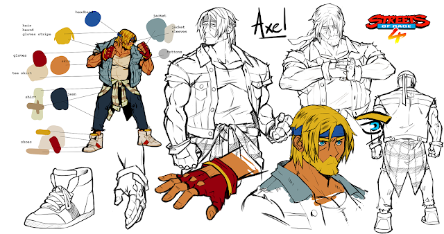 Streets of Rage 4 - Artwork de Axel Streets of Rage 4 - Artwork de Axel