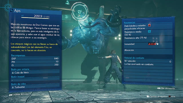 FF 7 Remake - Análisis de enemigo FF 7 Remake - Análisis de enemigo