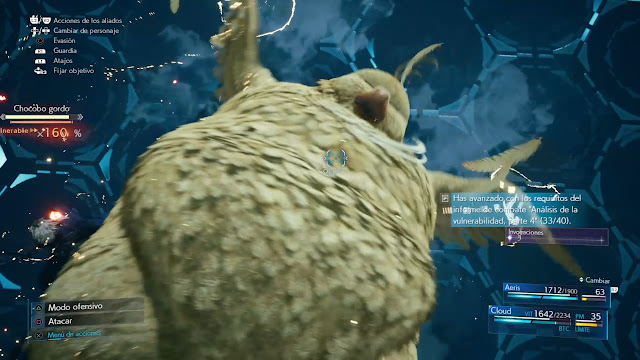FF 7 Remake - Invocación Chocobo Gordo barra de invocación FF 7 Remake - Invocación Chocobo Gordo barra de invocación