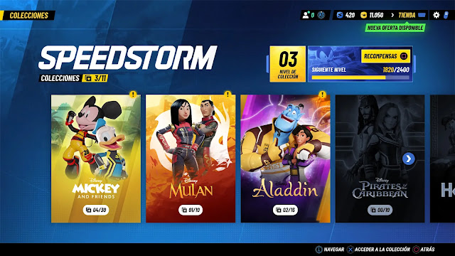 Análisis Disney Speedstorm en PS5 - Colecciones Análisis Disney Speedstorm en PS5 - Colecciones