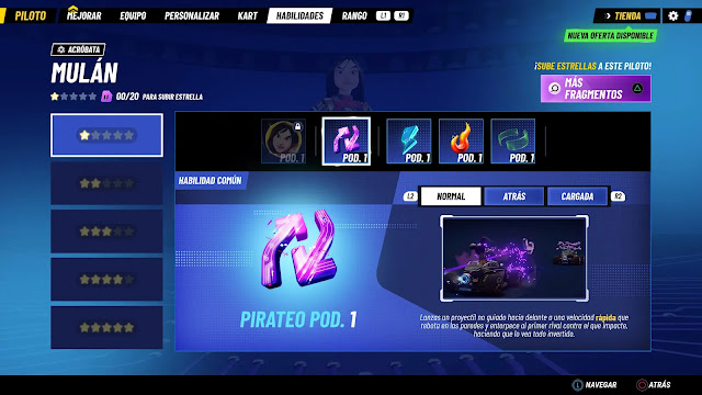 Análisis Disney Speedstorm en PS5 - Habilidades personaje Análisis Disney Speedstorm en PS5 - Habilidades personaje