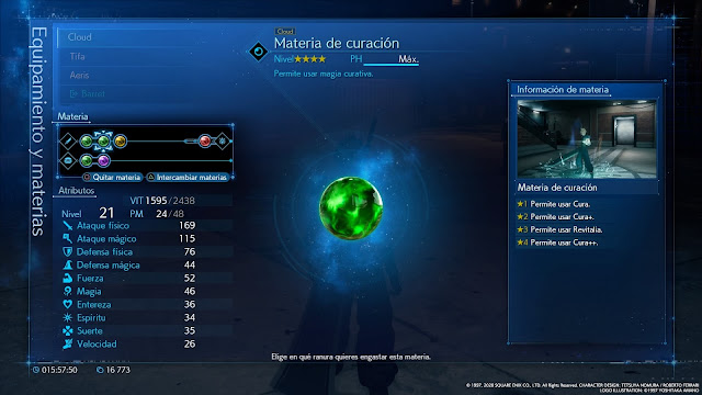 FF 7 Remake - Materias FF 7 Remake - Materias