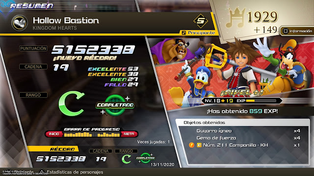 Kingdom Hearts Melody of Memory - Puntuación Kingdom Hearts Melody of Memory - Puntuación