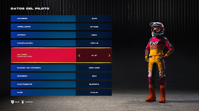 Monster Energy Supercross 6_Editor personaje Monster Energy Supercross 6_Editor personaje