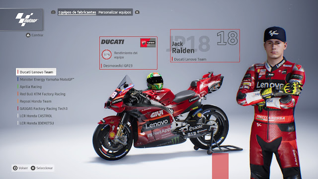 Análisis de MotoGP 23 para PS5 - Creando nuestro piloto Análisis de MotoGP 23 para PS5 - Creando nuestro piloto