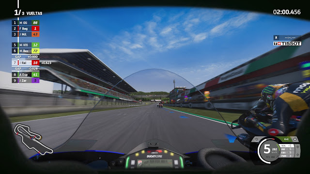 Análisis de MotoGP 23 para PS5 - Vista desde el casco Análisis de MotoGP 23 para PS5 - Vista desde el casco
