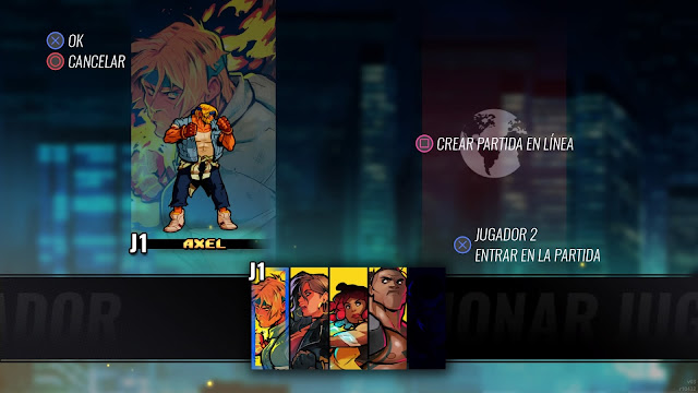 Streets of Rage 4 - Selección de personajes Streets of Rage 4 - Selección de personajes