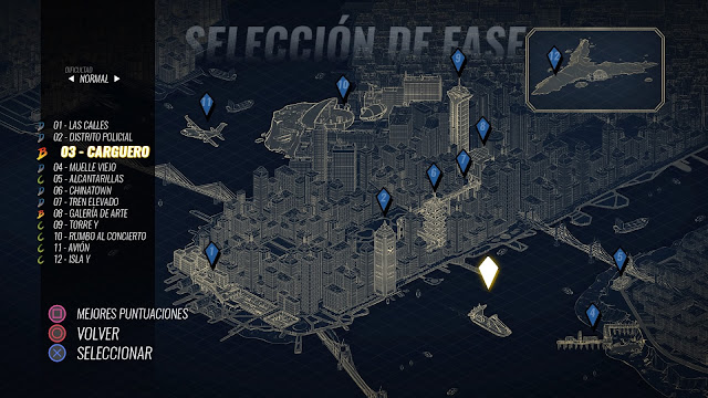 Streets of Rage 4 - Selección de fase Streets of Rage 4 - Selección de fase