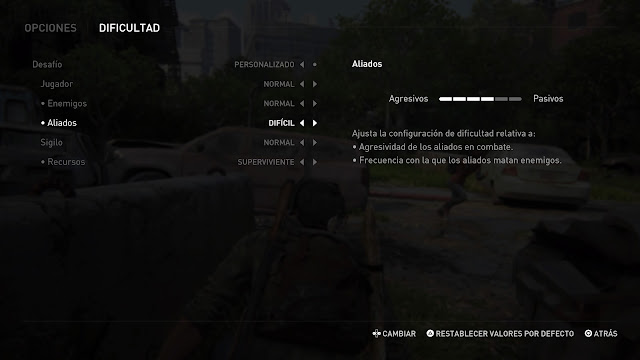 The Last of Us Parte I Remake - Dificultad The Last of Us Parte I Remake - Dificultad