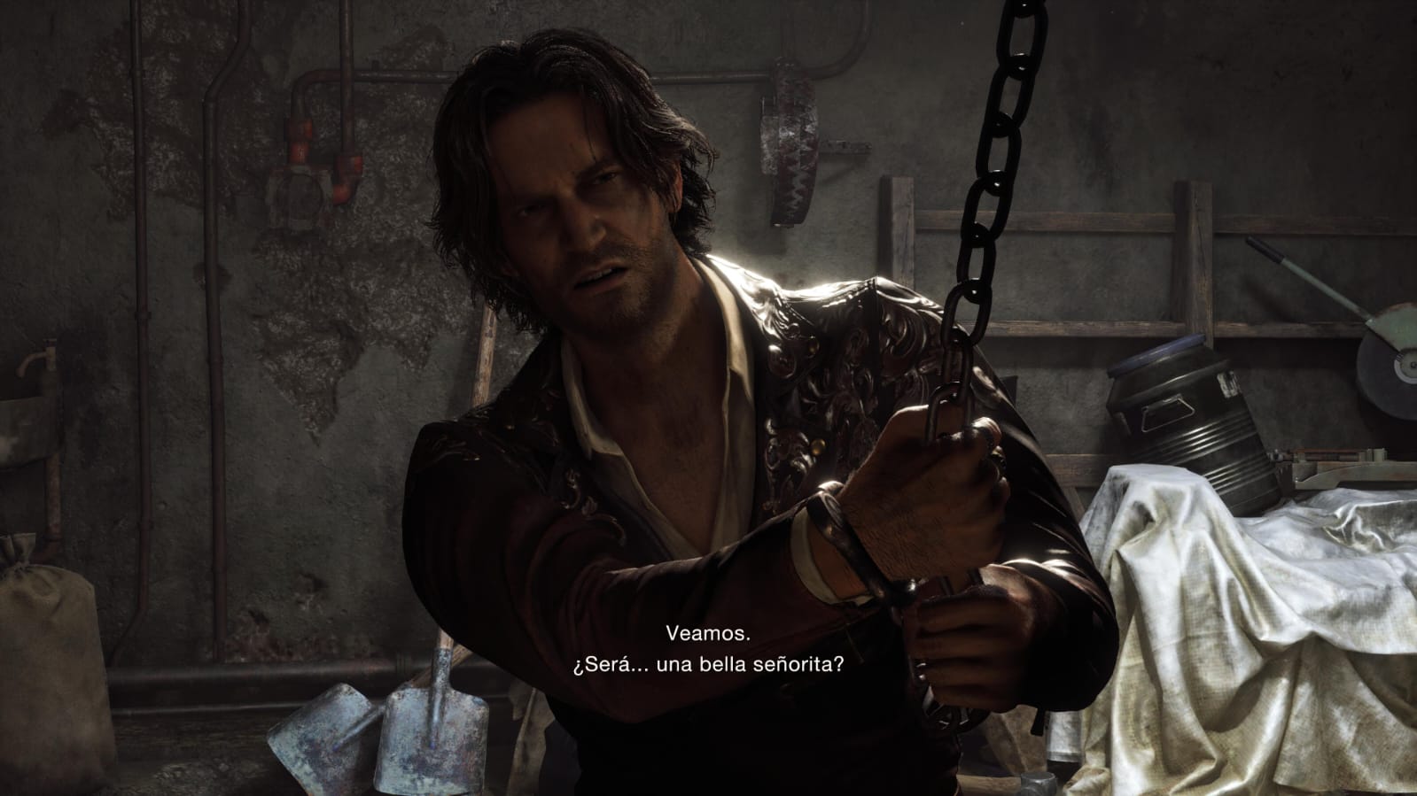 Crítica Resident Evil 4 Remake Luís Serra levantando la primera parte del juego como un campeón