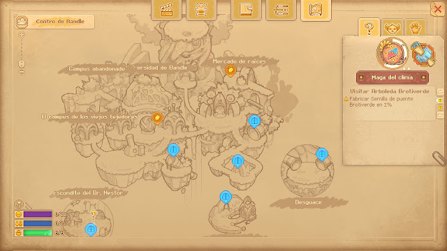 Bandle Tale - mapa Bandle Tale - mapa