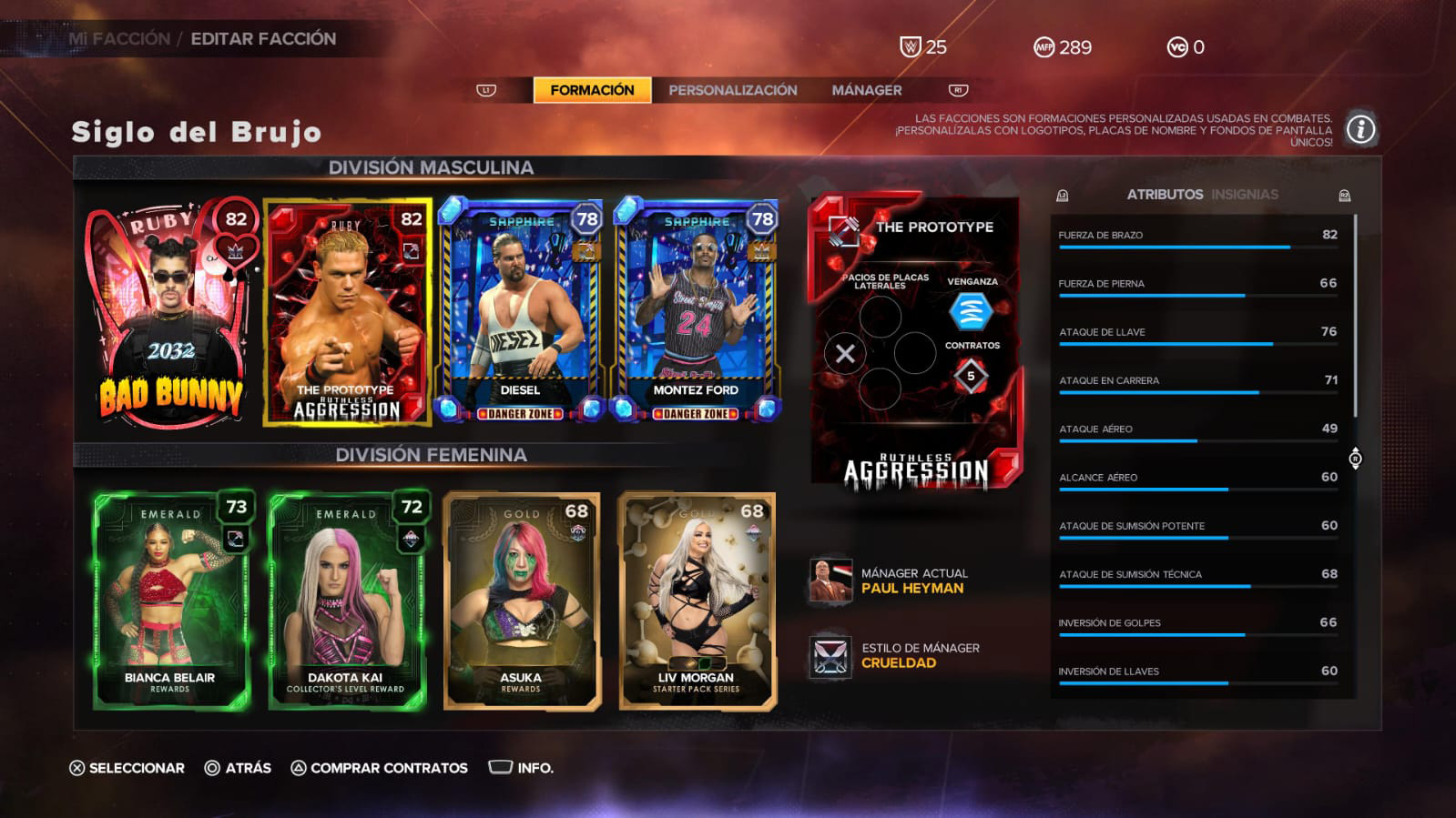 Crítica WWE 2k23 Si tienes más dinero, podrás hacerte con cartas más divertidas (como nosotros con el pack que tenemos).