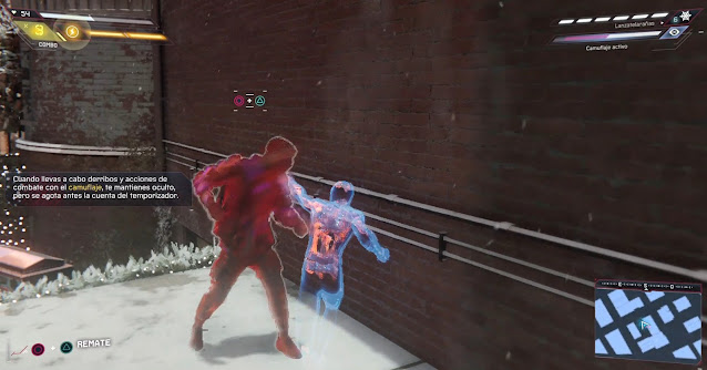 Combate invisibilidad Spider-man Combate invisibilidad Spider-man