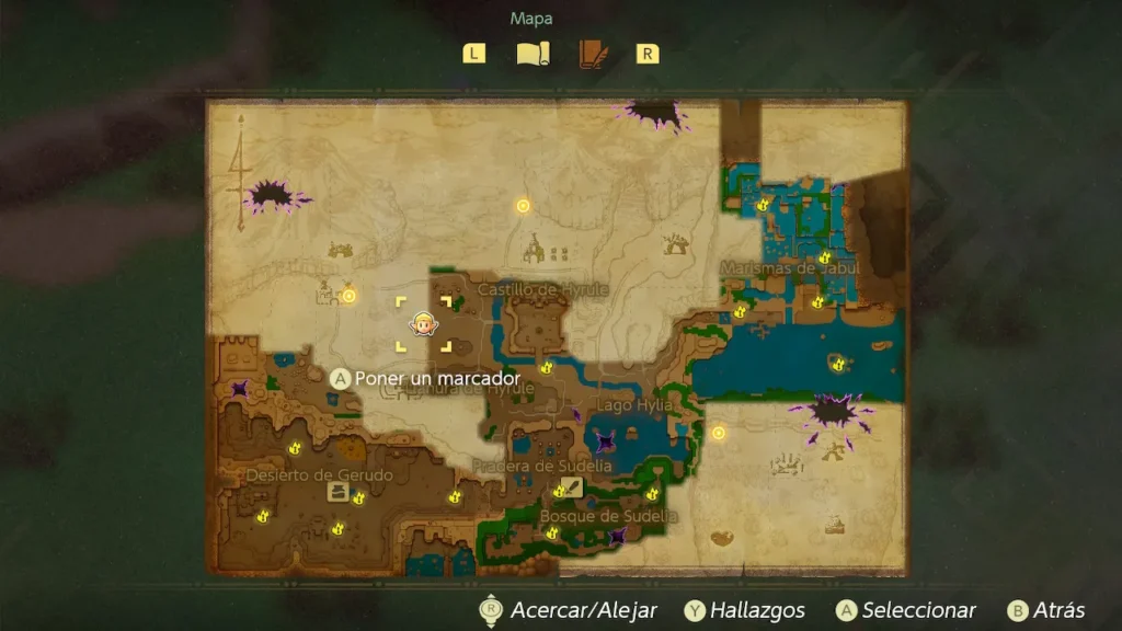 ANÁLISIS DE LEGEND OF ZELDA: ECHOES OF WISDOM - MAPA