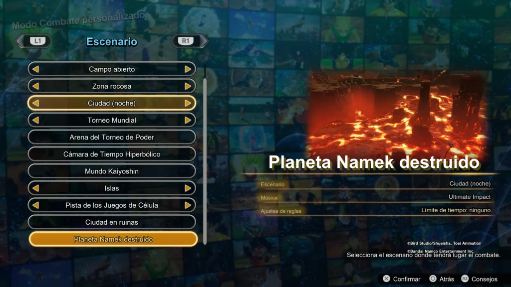 ANÁLISIS DE DRAGON BALL: SPARKING! ZERO - ESCENARIOS