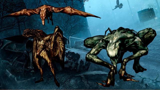 Demonios de las alcantarillas Hanged Scratcher Gritador Aéreo Air Screamer Aleteador Nocturno Night Flutter Simbolismo de SIlent Hill Demonios de las alcantarillas Hanged Scratcher Gritador Aéreo Air Screamer Aleteador Nocturno Night Flutter Simbolismo de SIlent Hill