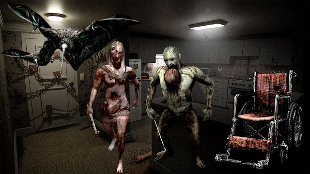 Simbolismo de los monstruos de Silent Hill 4 The Room MoothBat Wheelchair Rubberface Patient Simbolismo de los monstruos de Silent Hill 4 The Room MoothBat Wheelchair Rubberface Patient