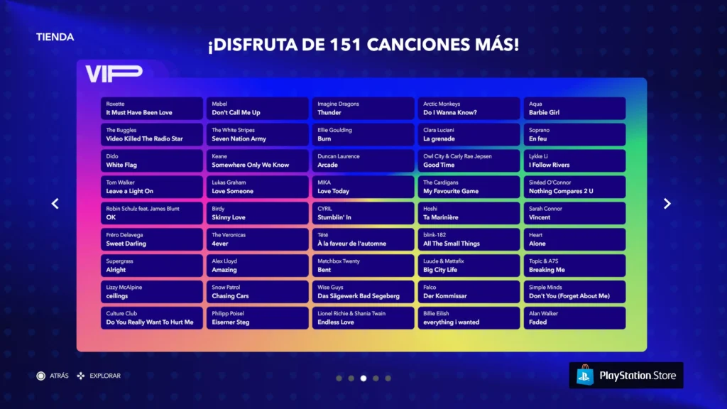 Análisis de Let´s Sing 2025 en Playstation 5 - Canción