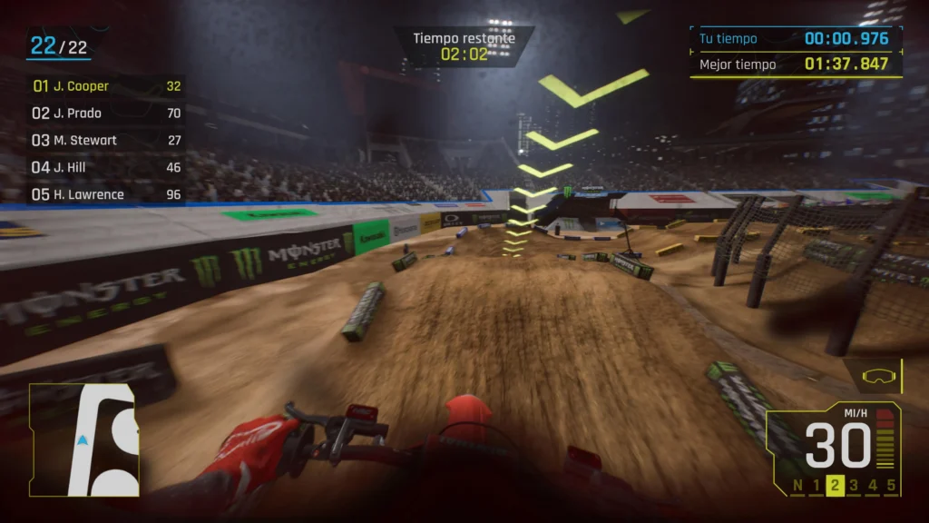 Análisis de Monster Energy Supercross 25 en PS5 - Primera persona