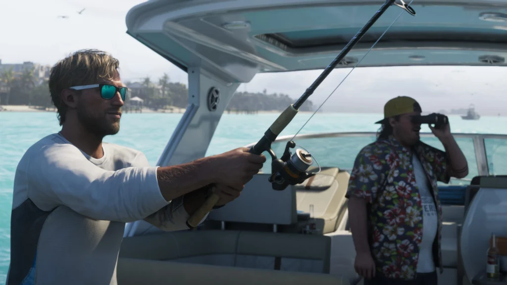 Jason Duval Pescando en GTA VI