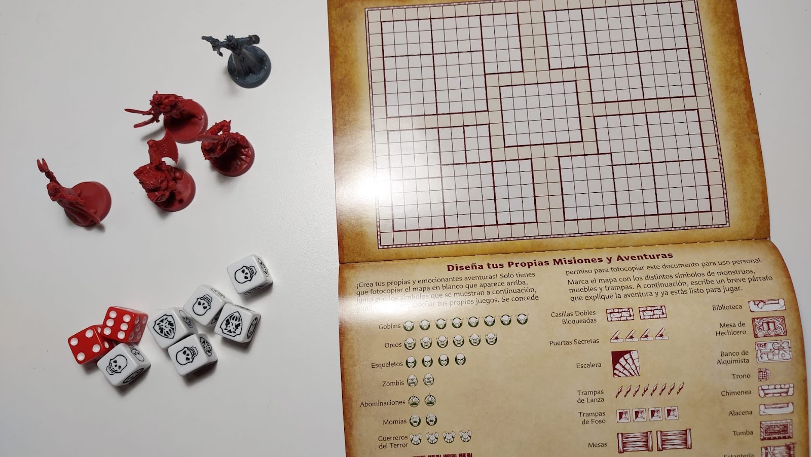 LJEM: HeroQuest Una hoja bastante usada por gente como yo que quiere darle más vida al juego.