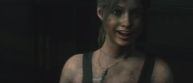 Claire happy to see Leon RE2 Claire happy to see Leon RE2