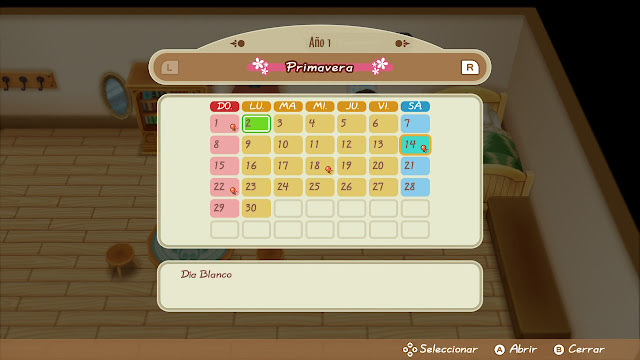 calendario - Story of Seasons: Friends of Mineral Town calendario - Story of Seasons: Friends of Mineral Town