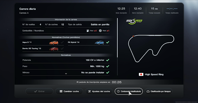 El modo Sports te pone a prueba. Análisis Gran Turismo 7