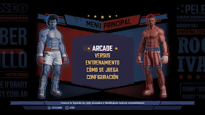 Análisis de Big Rumble Boxing: Creed Champions para PS4 -menu Análisis de Big Rumble Boxing: Creed Champions para PS4