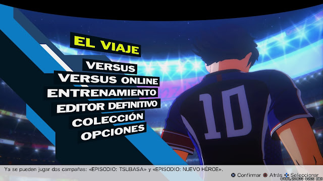 Análisis de Captain Tsubasa: Rise of New Champions para PS4 - Menú Análisis de Captain Tsubasa: Rise of New Champions para PS4 - Menú