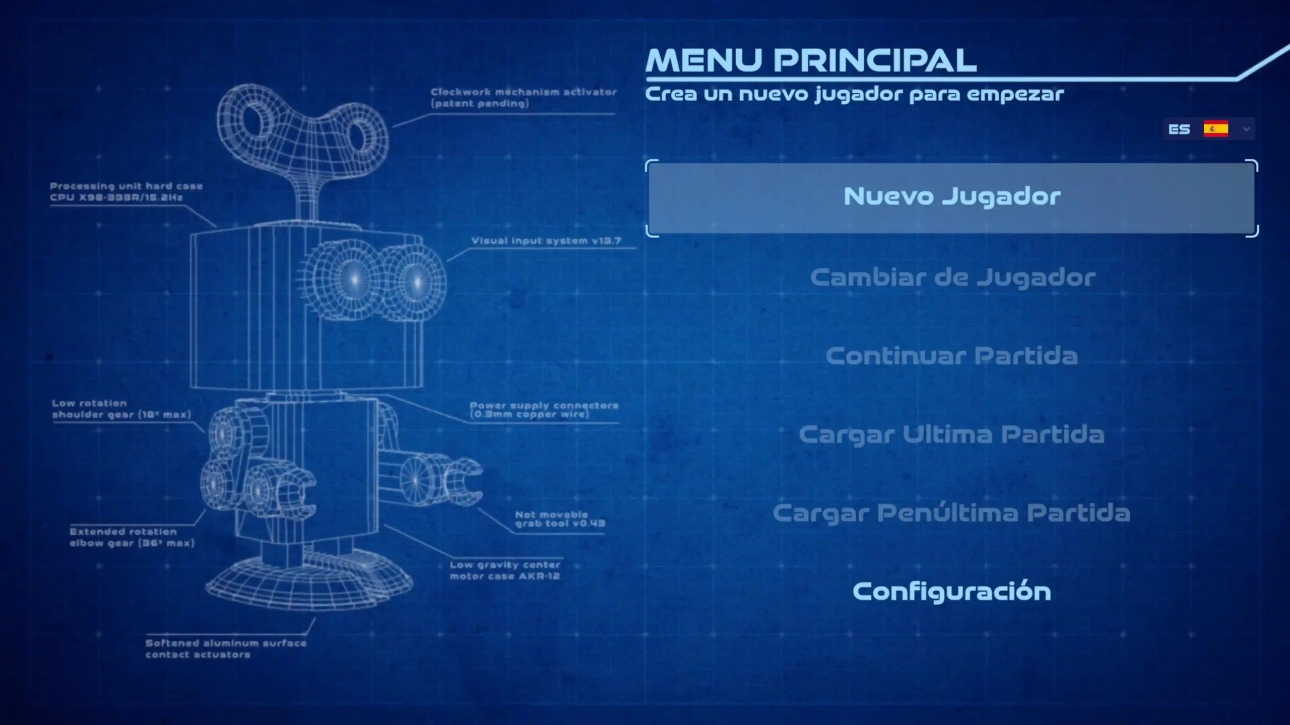 Análisis A-RED Walking Robot en PS5 7 Menú A-RED Walking Robot