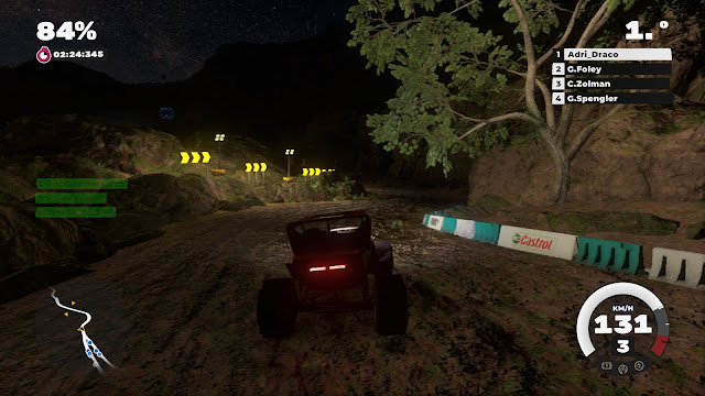 Análisis de DiRT 5 para Playstation 4 - carrera nocturna Análisis de DiRT 5 para Playstation 4